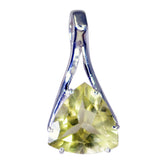 Bruna Yellow Dainty Pendant for Fashionable Looks Lemon Quartz Yellow Yellow