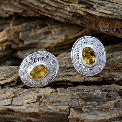 Daniela Yellow Dainty Stud Earrings for Everyday Glam