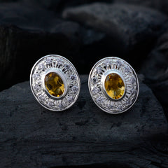Daniela Yellow Dainty Stud Earrings for Everyday Glam