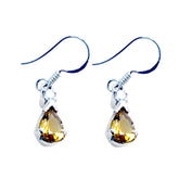 Isla Yellow Dangle Earrings for Everyday Glam Citrine Yellow Dangle