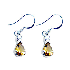 Isla Yellow Dangle Earrings for Everyday Glam Citrine Yellow Dangle