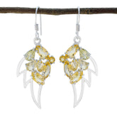 Victoria Yellow Dangle Earrings Online - Stylish & Chic Citrine Yellow Dangle