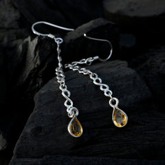 Paula Yellow Dangle Earrings for Everyday Glam