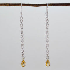 Paula Yellow Dangle Earrings for Everyday Glam