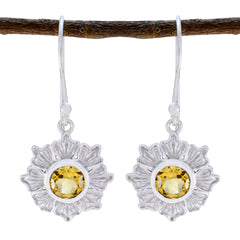 Katharina Yellow Dangle Earrings for Everyday Glam Citrine Yellow Dangle