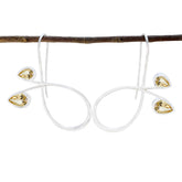 Zoey Yellow Dangle Earrings - Stylish Statement Pieces Citrine Yellow Dangle