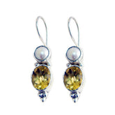 Eliza Yellow Dangle Earrings for Vibrant Style Citrine Yellow Dangle