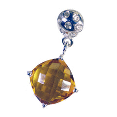 Milagros Yellow Eternity Pendant India - Stunning Gemstone Jewelry
