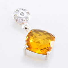 Milagros Yellow Eternity Pendant India - Stunning Gemstone Jewelry