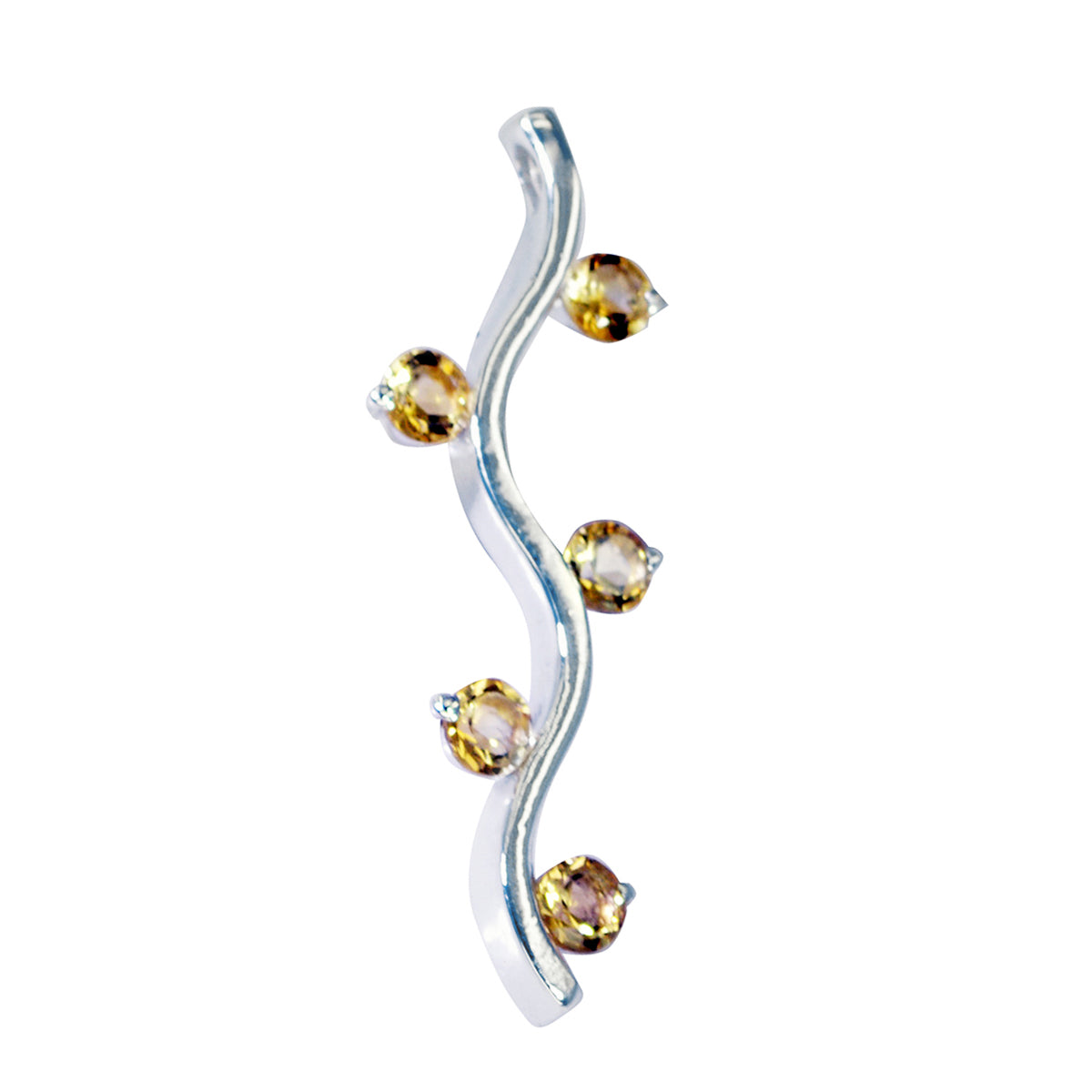 Katharina Yellow Eternity Pendant for Chic Style Citrine Yellow Yellow