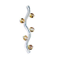 Katharina Yellow Eternity Pendant for Chic Style Citrine Yellow Yellow