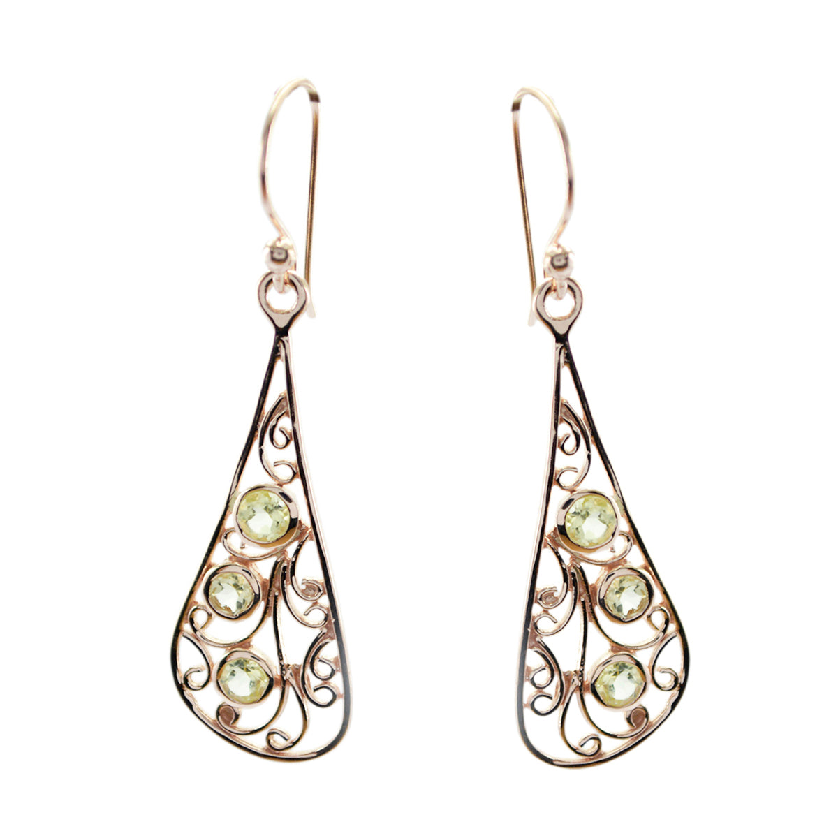 Eleanor Yellow Featherlight Dangle Earrings for Every Occasion Lemon Quartz Yellow Dangle