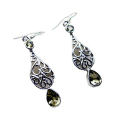 Isla Yellow Featherlight Dangle Earrings for Stylish Looks