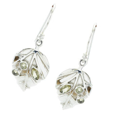 Ivy Yellow Featherlight Earrings with Leaf Design