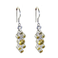 Ellie Yellow Featherlight Earrings for Everyday Glam Citrine Yellow Dangle