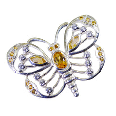 Zara Yellow Featherlight Pendant in Elegant Butterfly Design