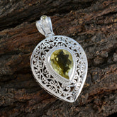 Alice Yellow Filigree Pendant for Chic Style Lemon Quartz Yellow Yellow