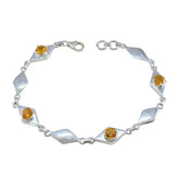Hannah Yellow Gemstone Bracelet for Everyday Glam Citrine Yellow