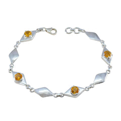 Hannah Yellow Gemstone Bracelet for Everyday Glam Citrine Yellow