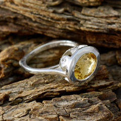 Nayara Yellow Gemstone Halo Ring in Sterling Silver