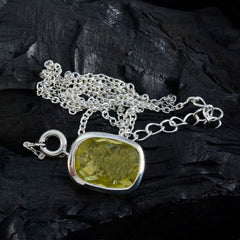 Agnes Yellow Gemstone Pendant for Everyday Elegance