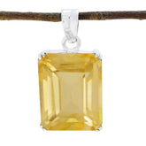Genesis Yellow Gemstone Pendant India - Stunning Jewelry Citrine Yellow Yellow