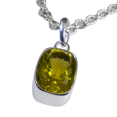 Lili Yellow Gemstone Pendant for Everyday Glam Lemon Quartz Yellow Yellow
