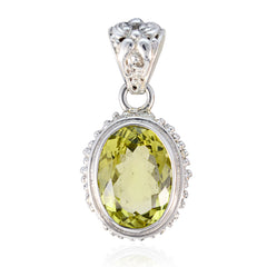 Abigail Yellow Gemstone Pendant for Everyday Elegance Lemon Quartz Yellow Yellow