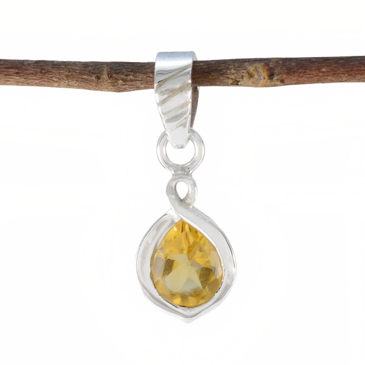 Abigail Yellow Fairytale Delicate Pendant Citrine Yellow Yellow