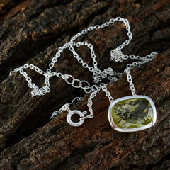 Agnes Yellow Gemstone Pendant for Everyday Elegance