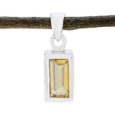 Skylar Yellow Gemstone Pendant for Everyday Glam Citrine Yellow Yellow