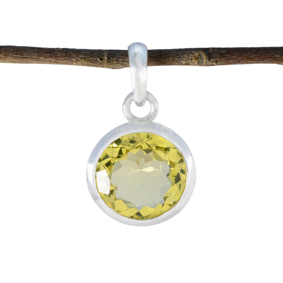 Lucia Yellow Gemstone Pendant for Everyday Elegance Citrine Yellow Yellow
