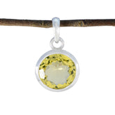 Lucia Yellow Gemstone Pendant for Everyday Elegance Citrine Yellow Yellow
