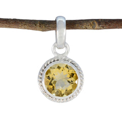 Natalia Yellow Rope-Wire Whisper-thin Pendant Citrine Yellow Yellow