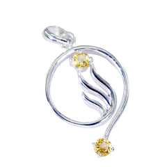Inès Yellow Gemstone Pendant for Everyday Glam