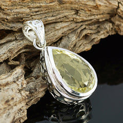 Anna Yellow Gemstone Pendant in Elegant Design