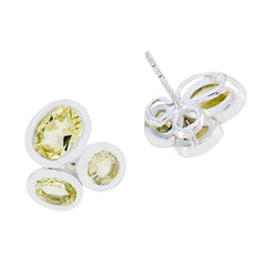 Isabelle Yellow Gemstone Stud Earrings for Everyday Glam