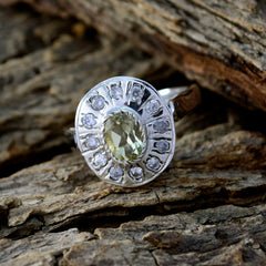 Milagros Yellow Halo Ring with Gemstone Accent