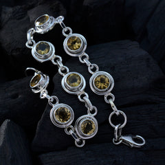 Emilia Yellow Links Bracelet for Her with Gemstones