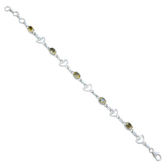 Emily Yellow Links Bracelet India - Stylish Gemstone Jewelry Citrine Yellow