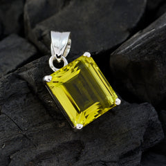 Nova Yellow Modern Pendant - Elegant Gemstone Jewelry
