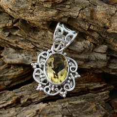 Katarina Yellow Rope Wire Pendant with Gemstone Charm