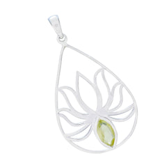 Giulia Yellow Rope Wire Pendant with Leaf Design