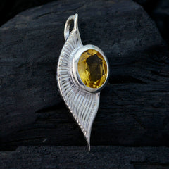 Isabelle Yellow Signet Gemstone Pendant for Every Occasion