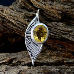 Isabelle Yellow Signet Gemstone Pendant for Every Occasion