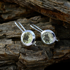 Bianca Yellow Solitaire Dangle Earrings for Glam Style