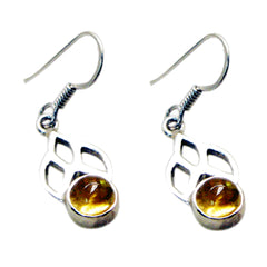 Lea Yellow Solitaire Dangle Earrings for Stylish Vibes