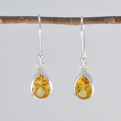 Aiko Yellow Solitaire Dangle Earrings for Everyday Glam