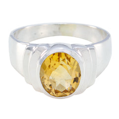 Kristine Yellow Solitaire Engagement Ring for Elegant Style