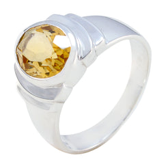 Kristine Yellow Solitaire Engagement Ring for Elegant Style